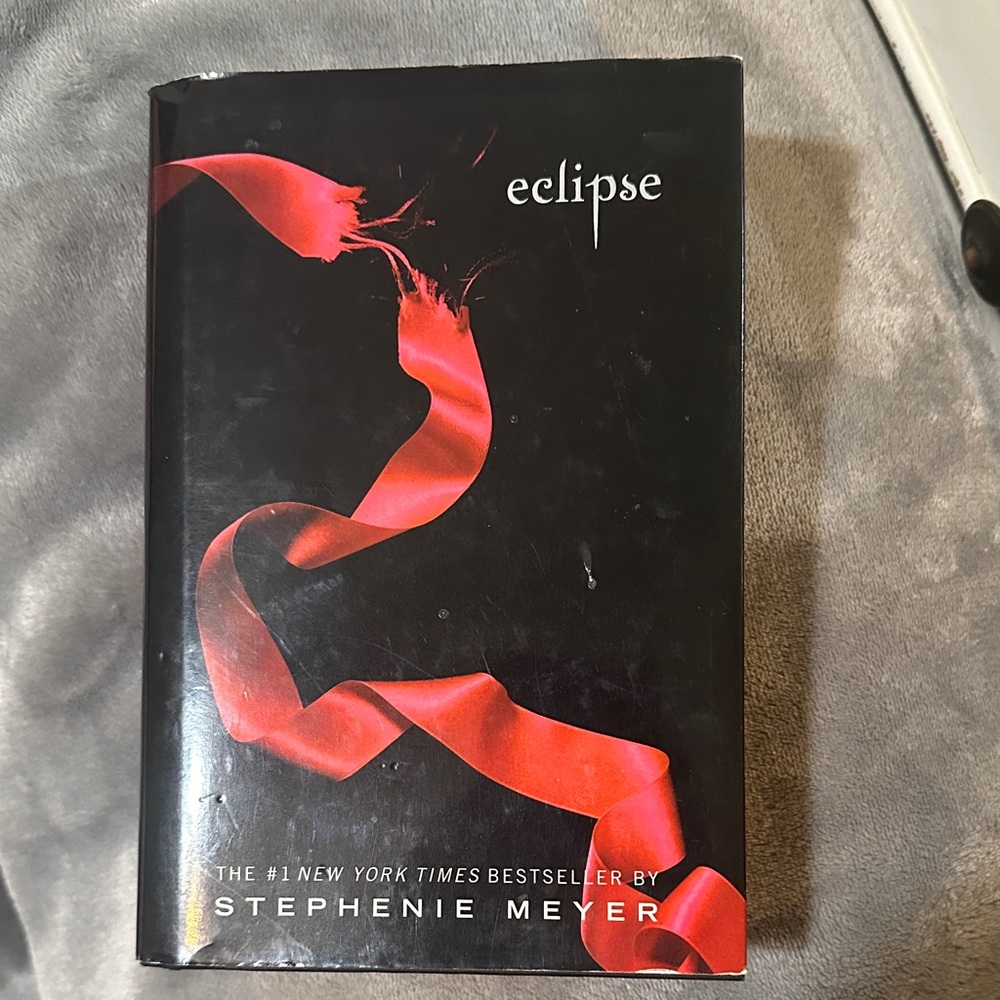 Eclipse Hardcover Book with Red Ribbon Design hard cover